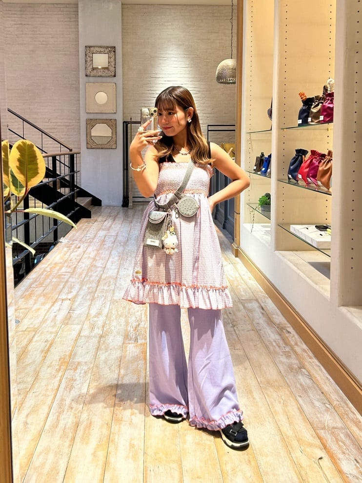 HELLO.SANFRANCISCO 2WAY shirred tunic bare dress