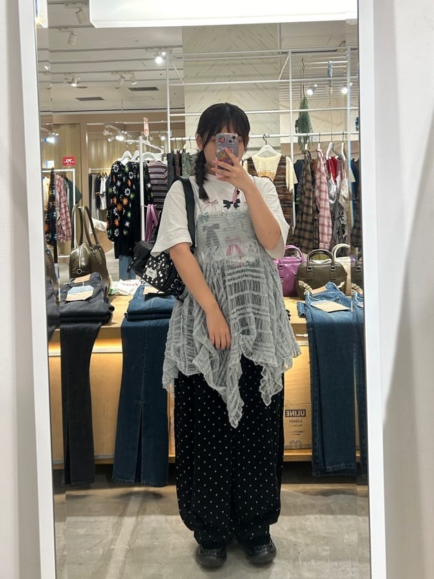 CIAOPANIC Dot curved sweatpants