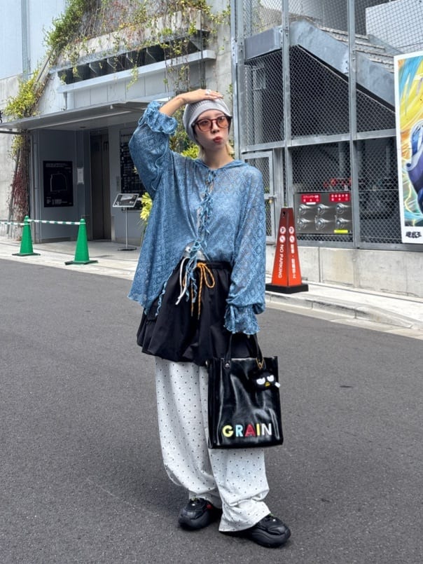 CIAOPANIC Dot curved sweatpants