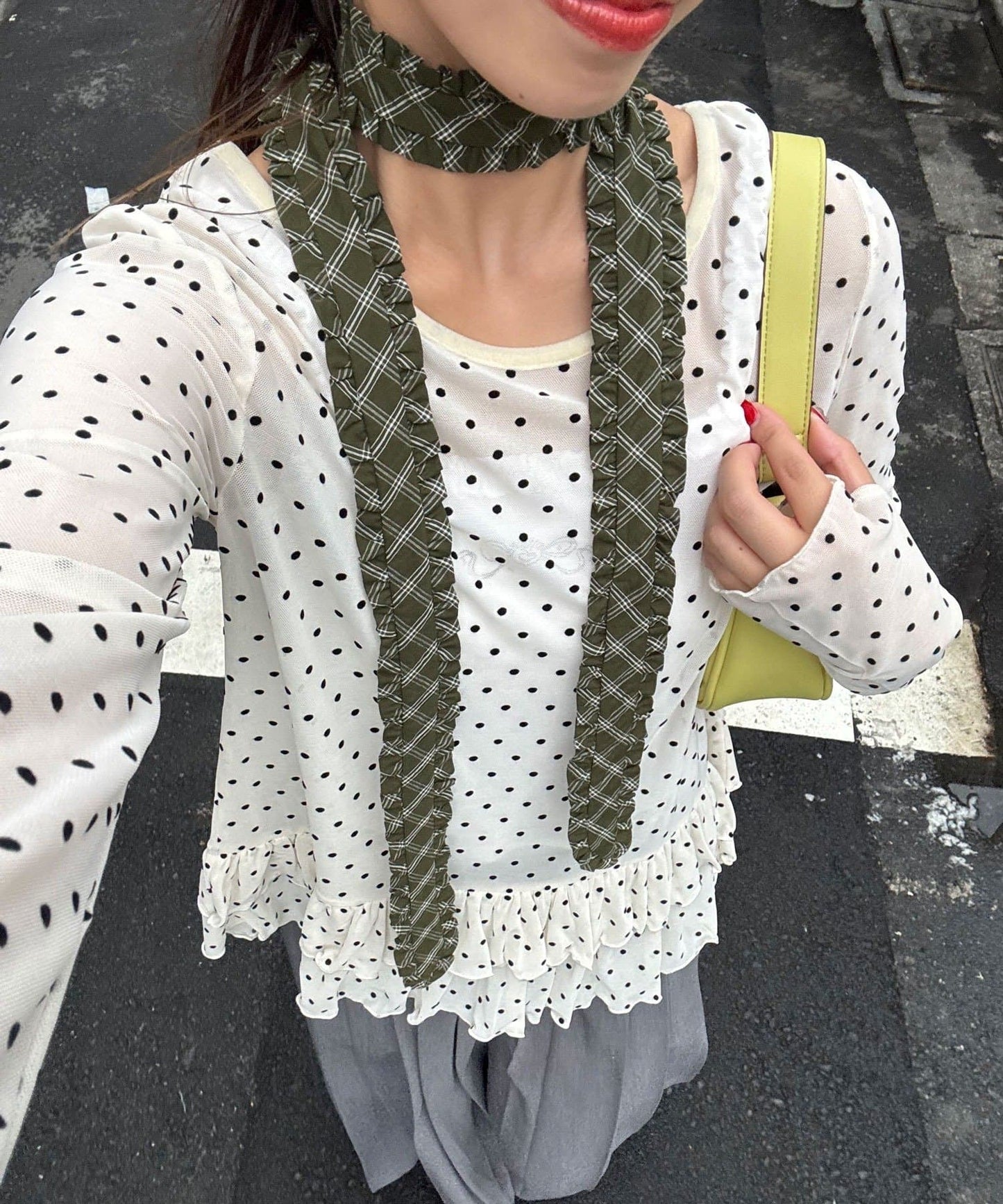 CIAOPANIC Frilled tie