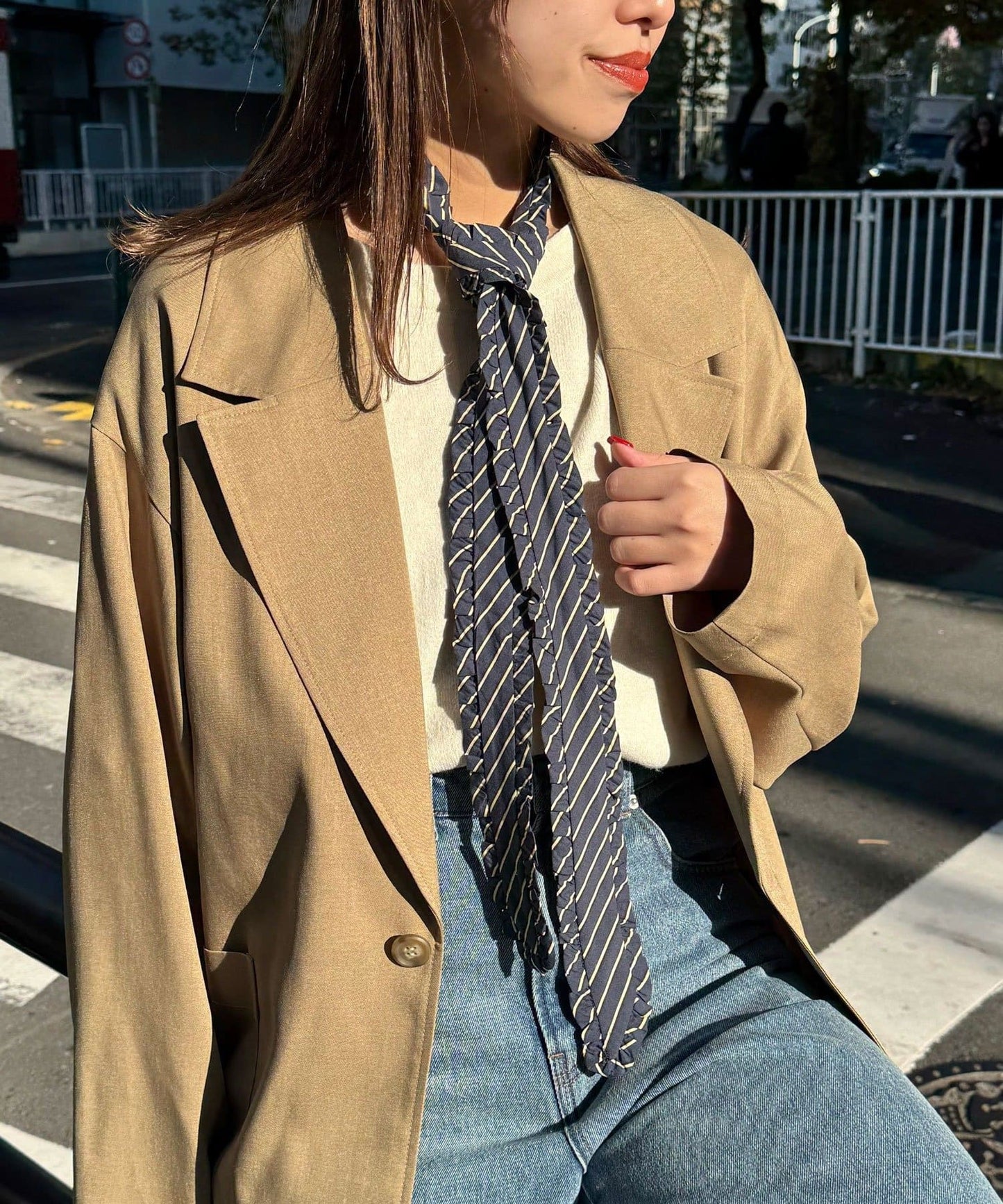 CIAOPANIC Frilled tie