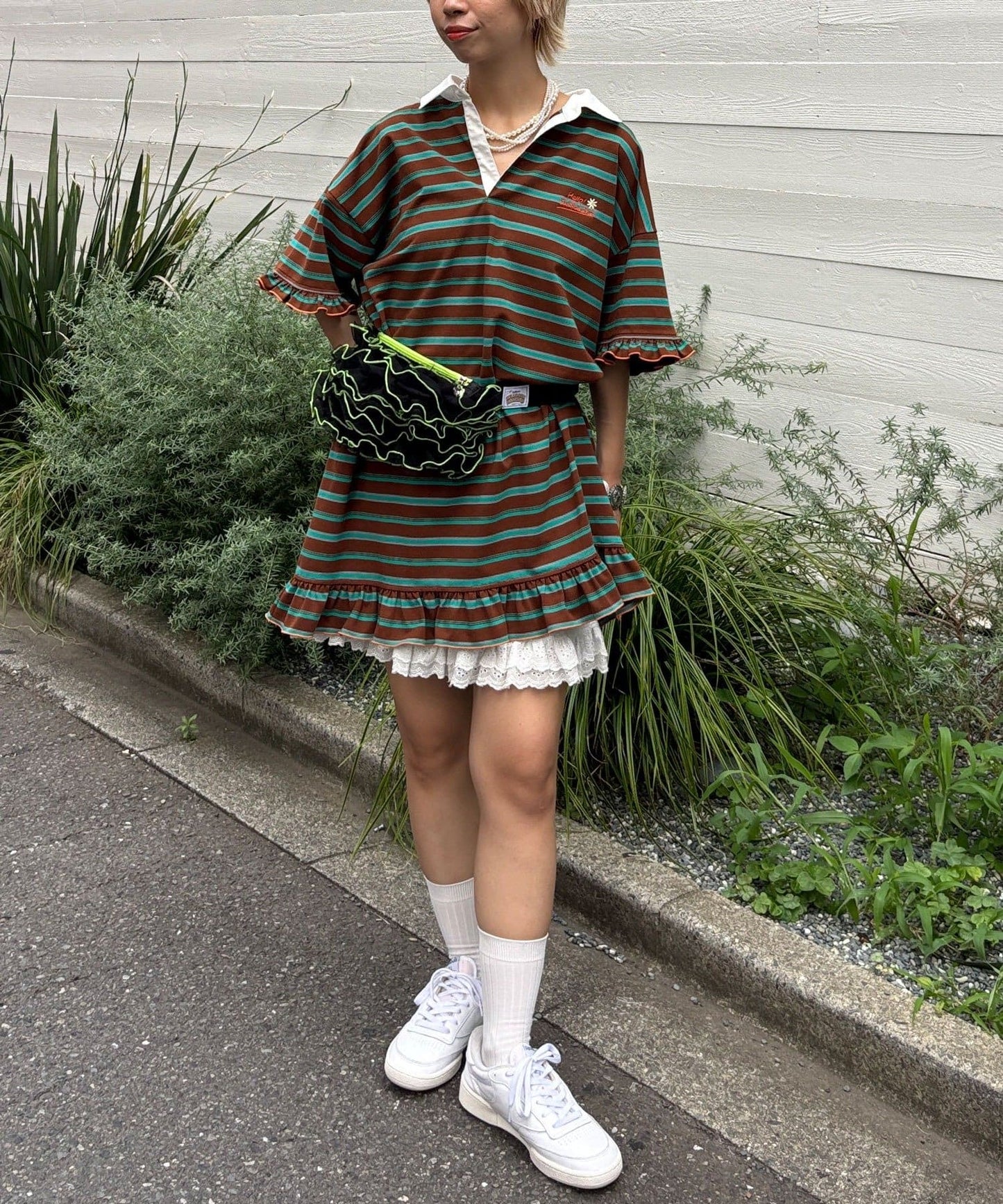 HELLO.SANFRANCISCO 薄紗Ruffle腰包