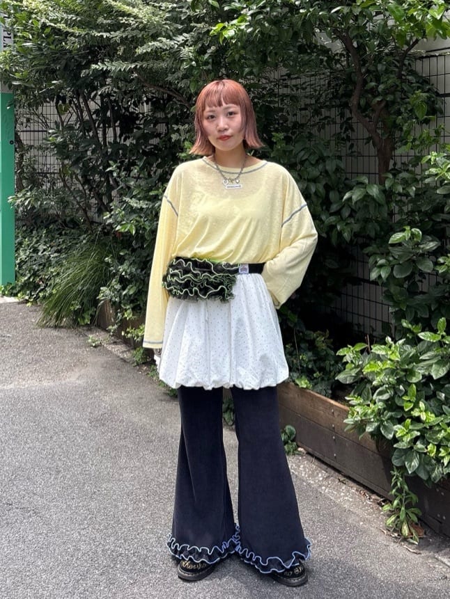 HELLO.SANFRANCISCO 薄紗Ruffle腰包