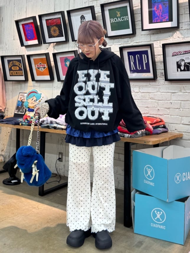 HELLO.SANFRANCISCO Ribbon Fur bag