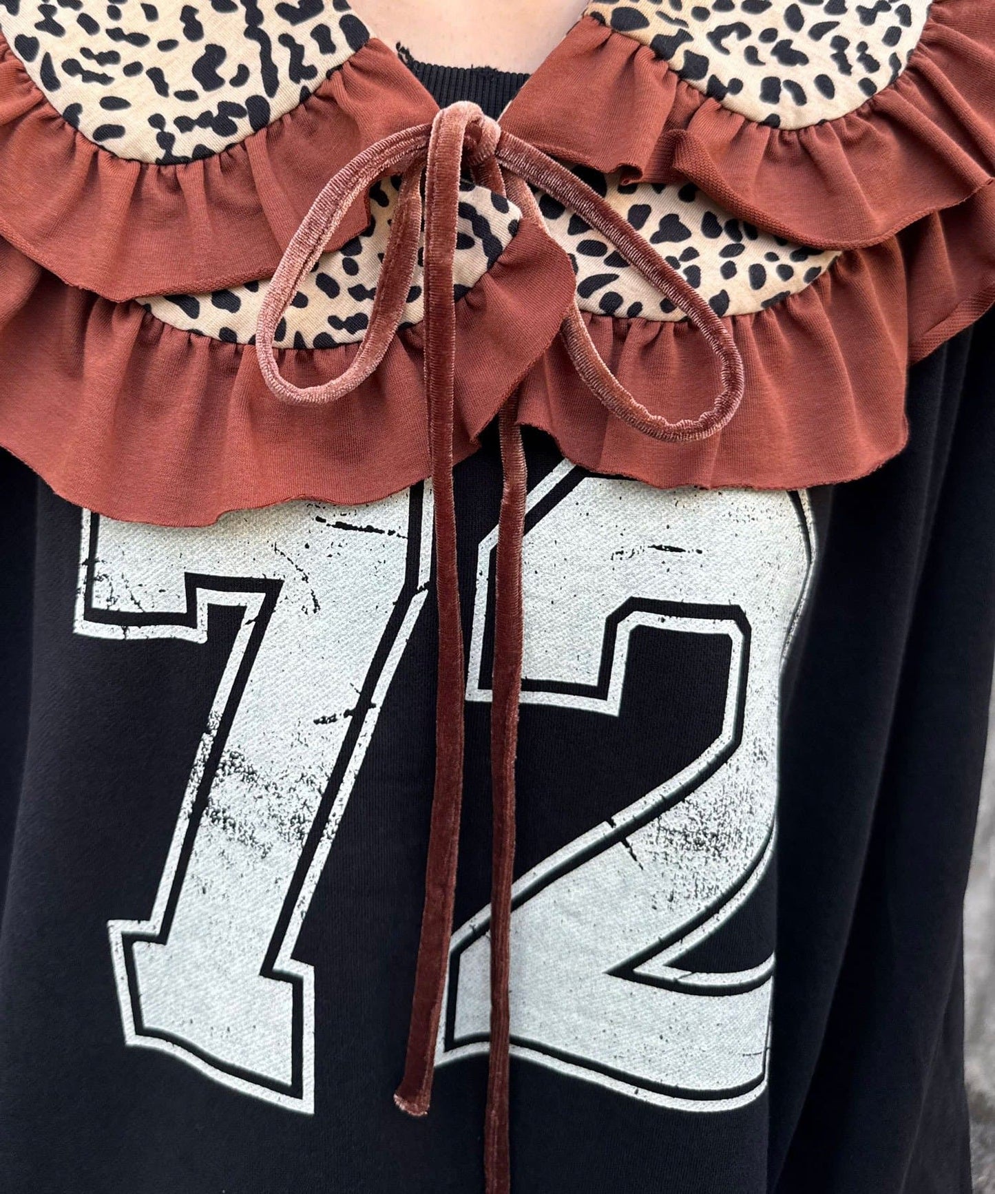 CIAOPANIC 豹紋荷葉邊領