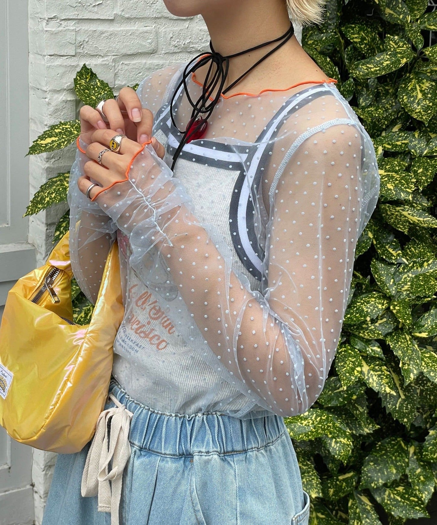 HELLO.SANFRANCISCO 波點透透top