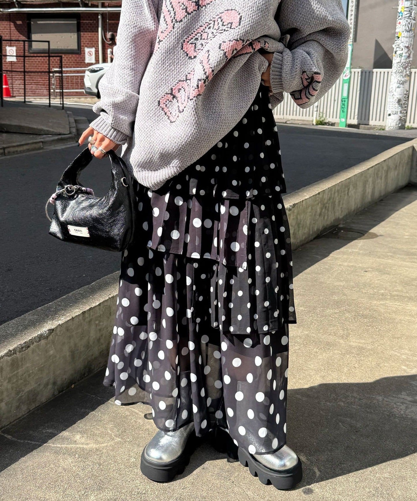 CIAOPANIC 波點半身裙