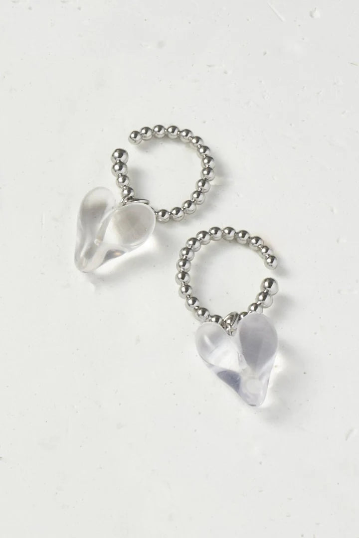 GOLDY Jelly Heart Earcuff