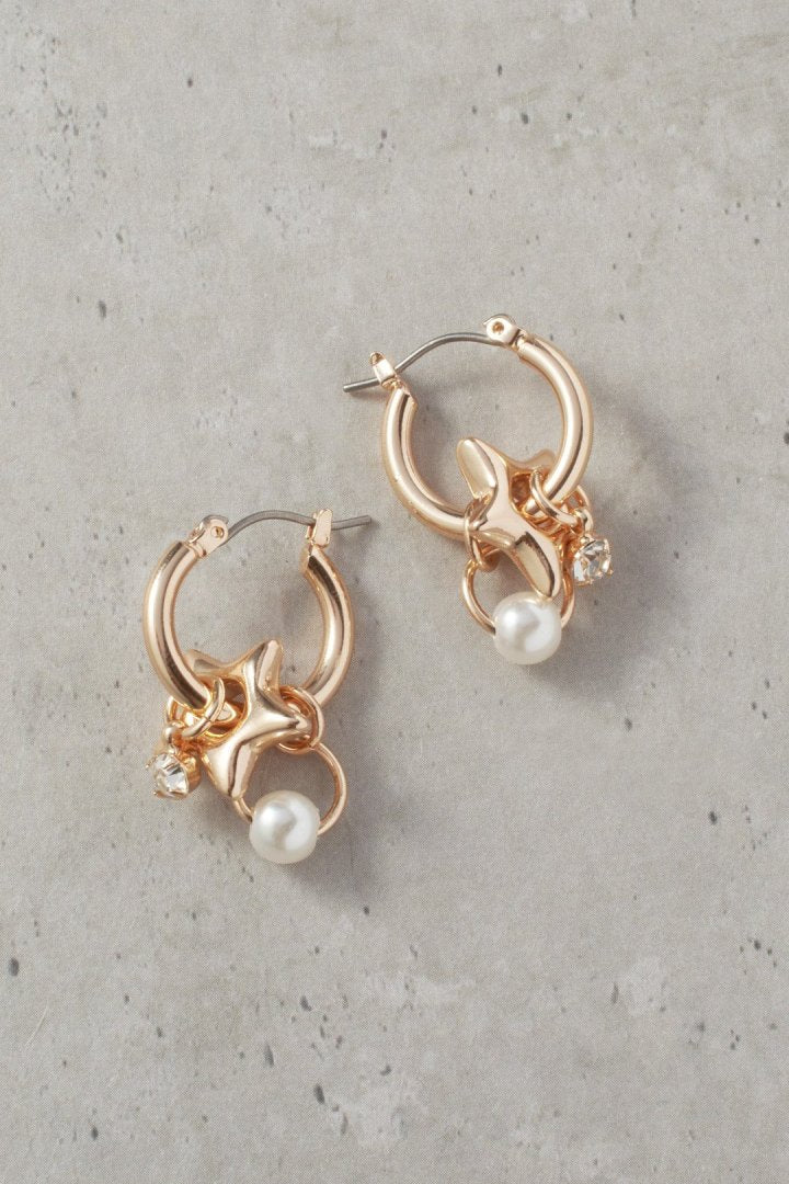 GOLDY Star Charm Earrings