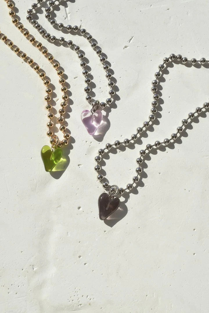 GOLDY Jelly Heart Necklace