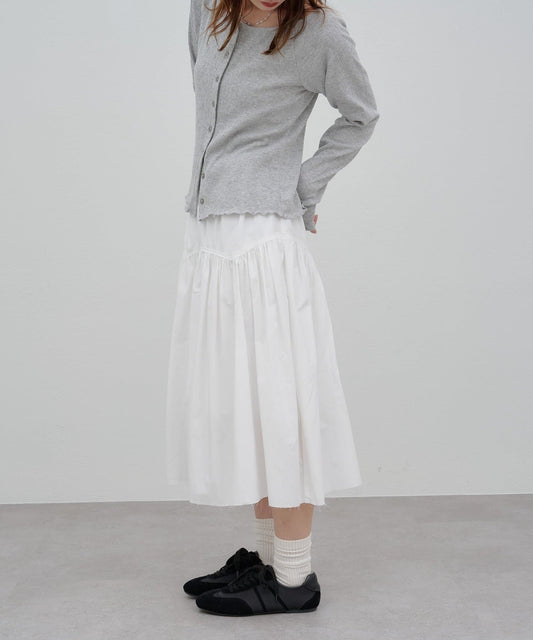 umm. By Discoat Gathered switching skirt