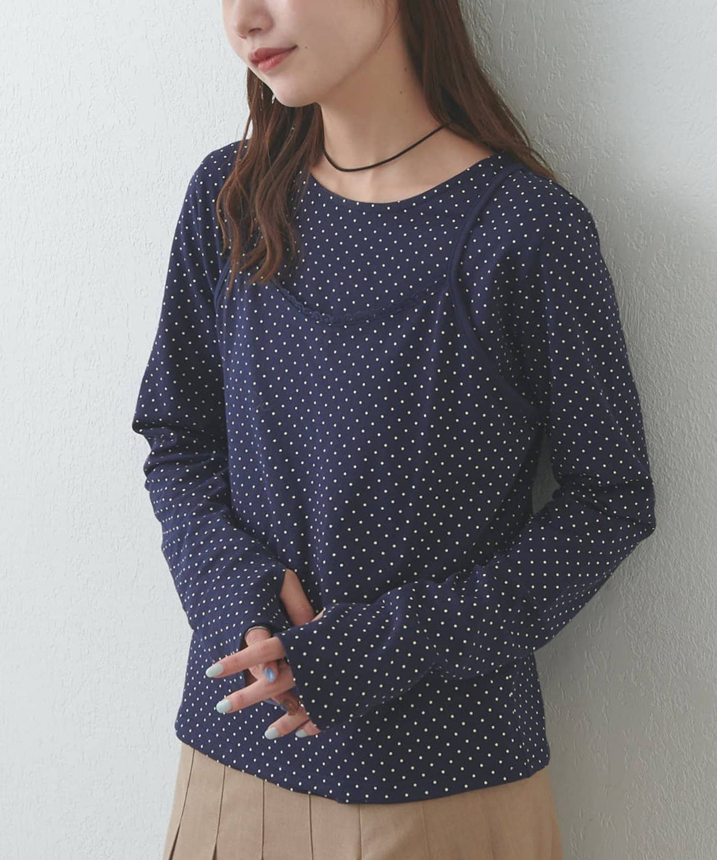 umm By Discoat 波點吊帶+長袖Tee