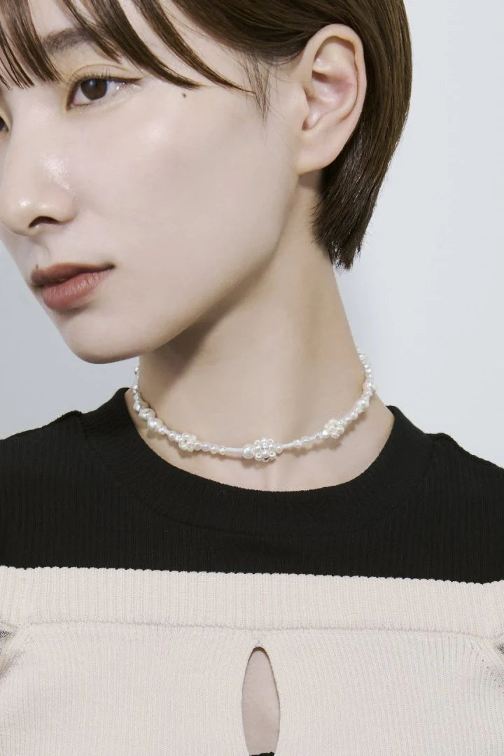 GOLDY Monostone Pearl Neckcuff