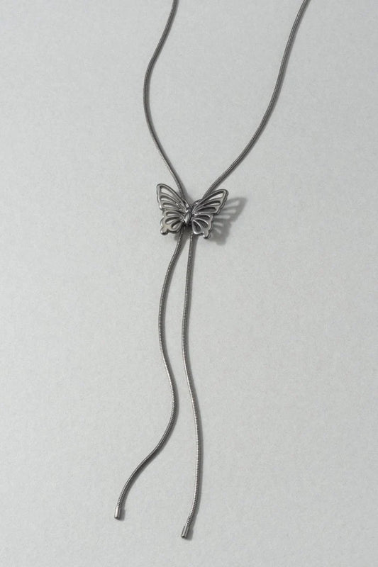 GOLDY butterfly motif necklace