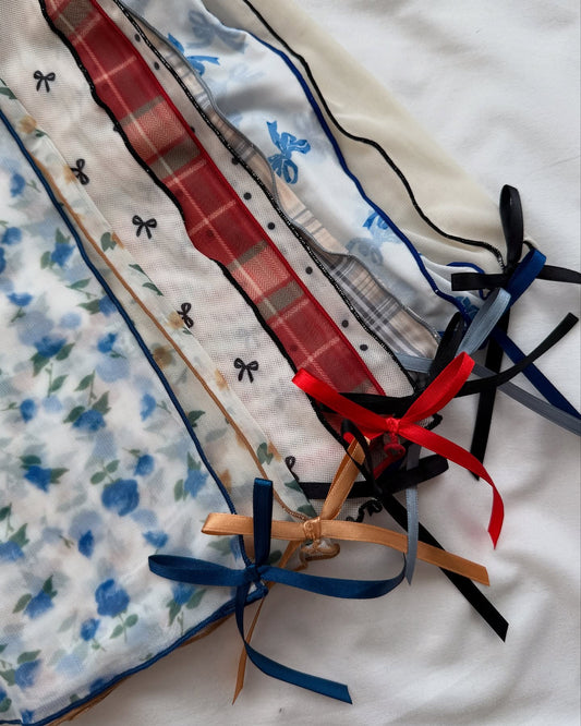 Kutir Ribbon高領sheer top