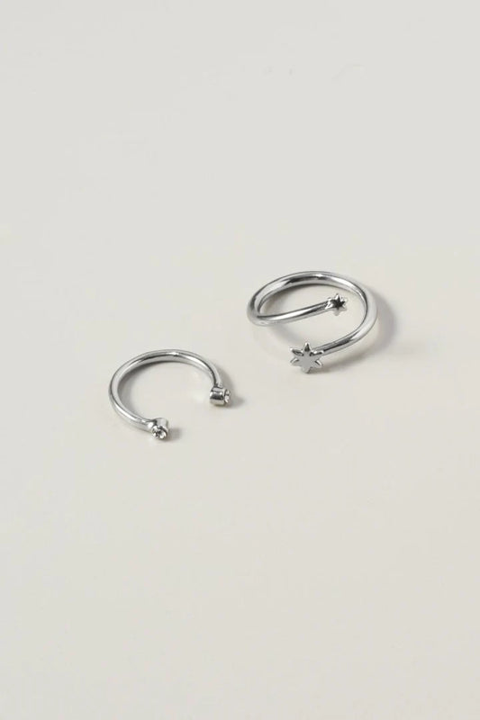GOLDY micro asterisk set ring