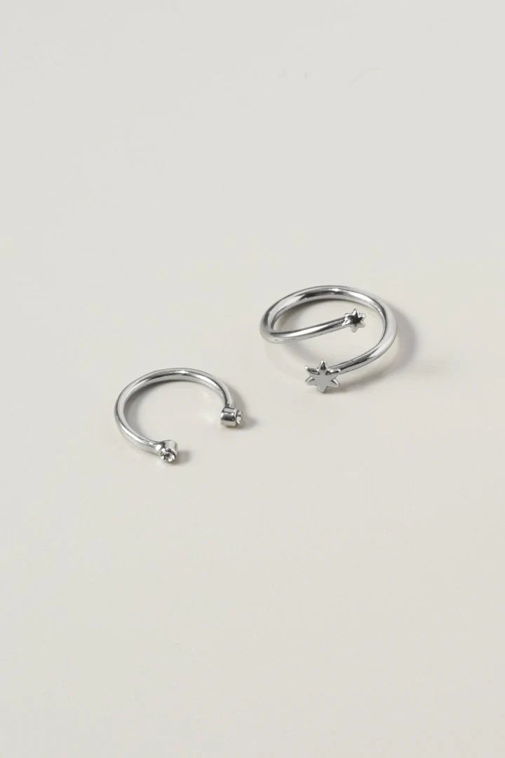 GOLDY micro asterisk set ring