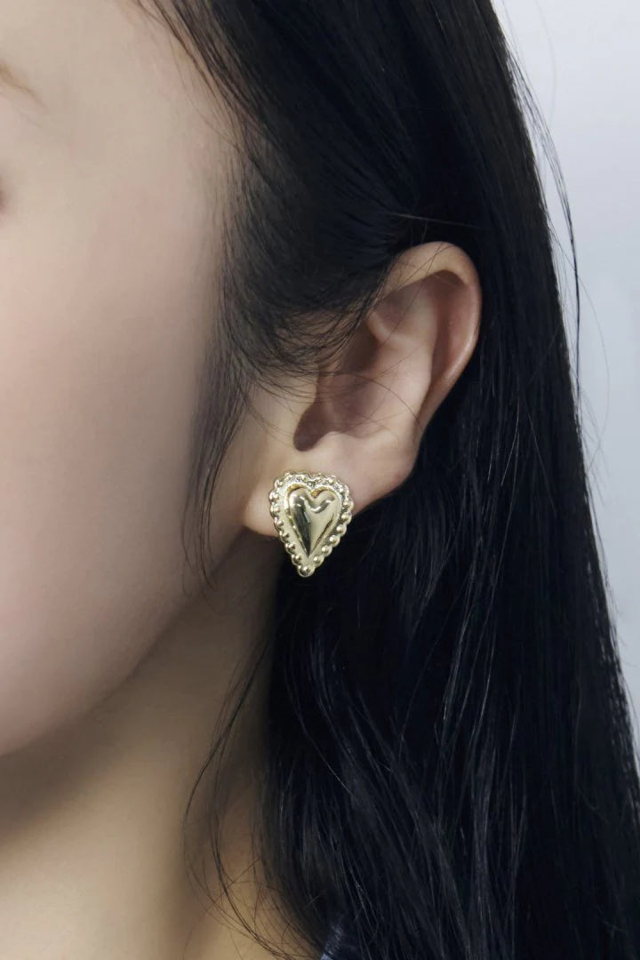 GOLDY Vintage Heart Earrings