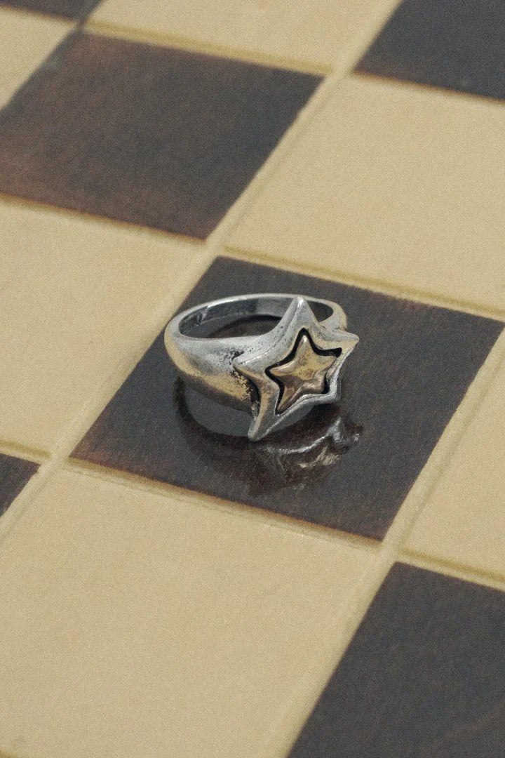 GOLDY Vintage Layered Star Ring