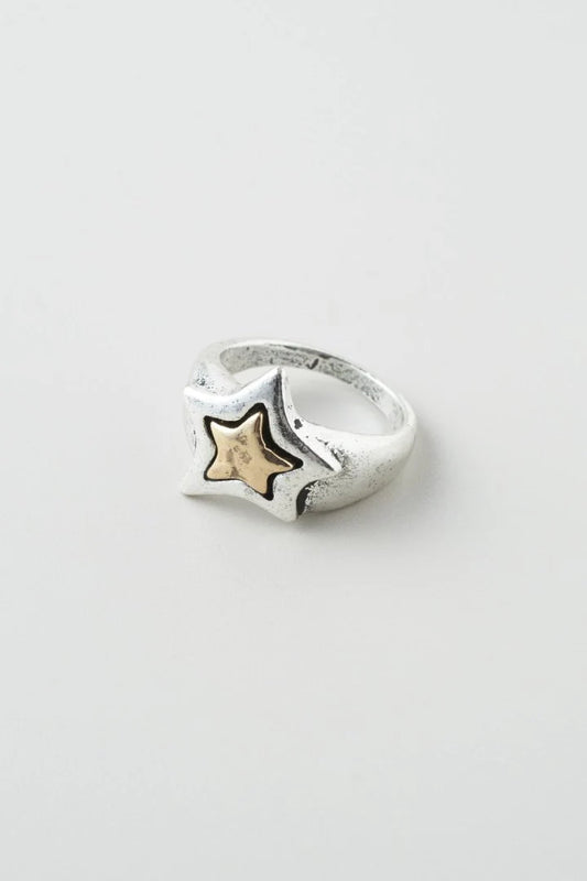 GOLDY Vintage Layered Star Ring