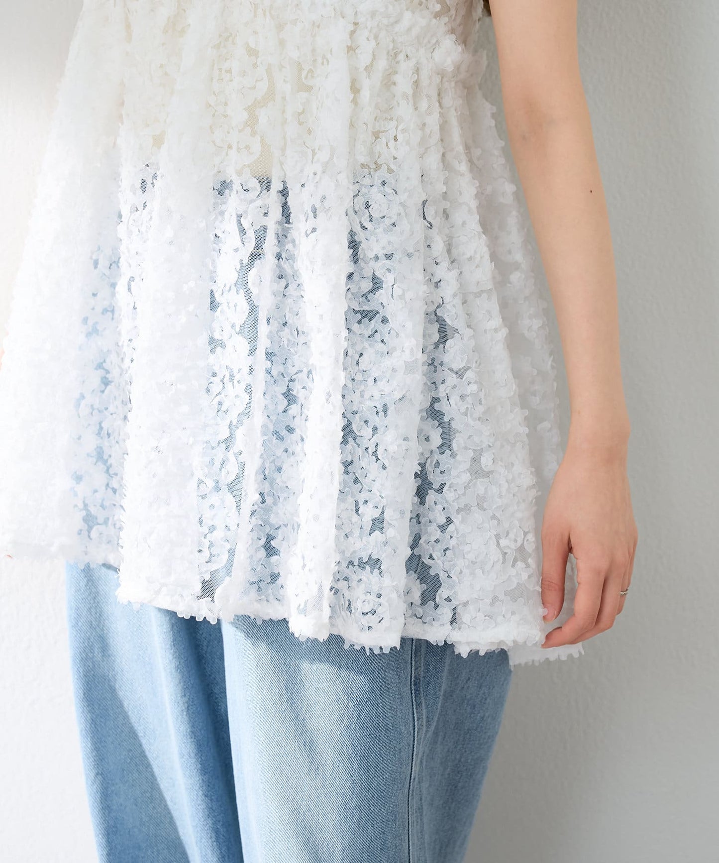 Kastane 2way 花花薄紗吊帶背心