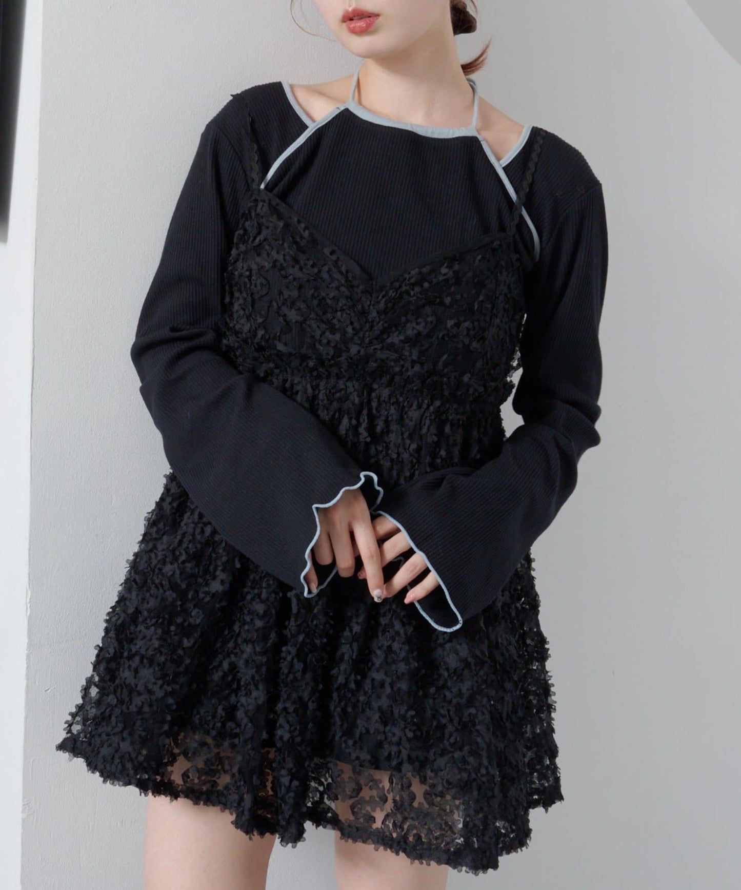 Kastane 2way 花花薄紗吊帶背心