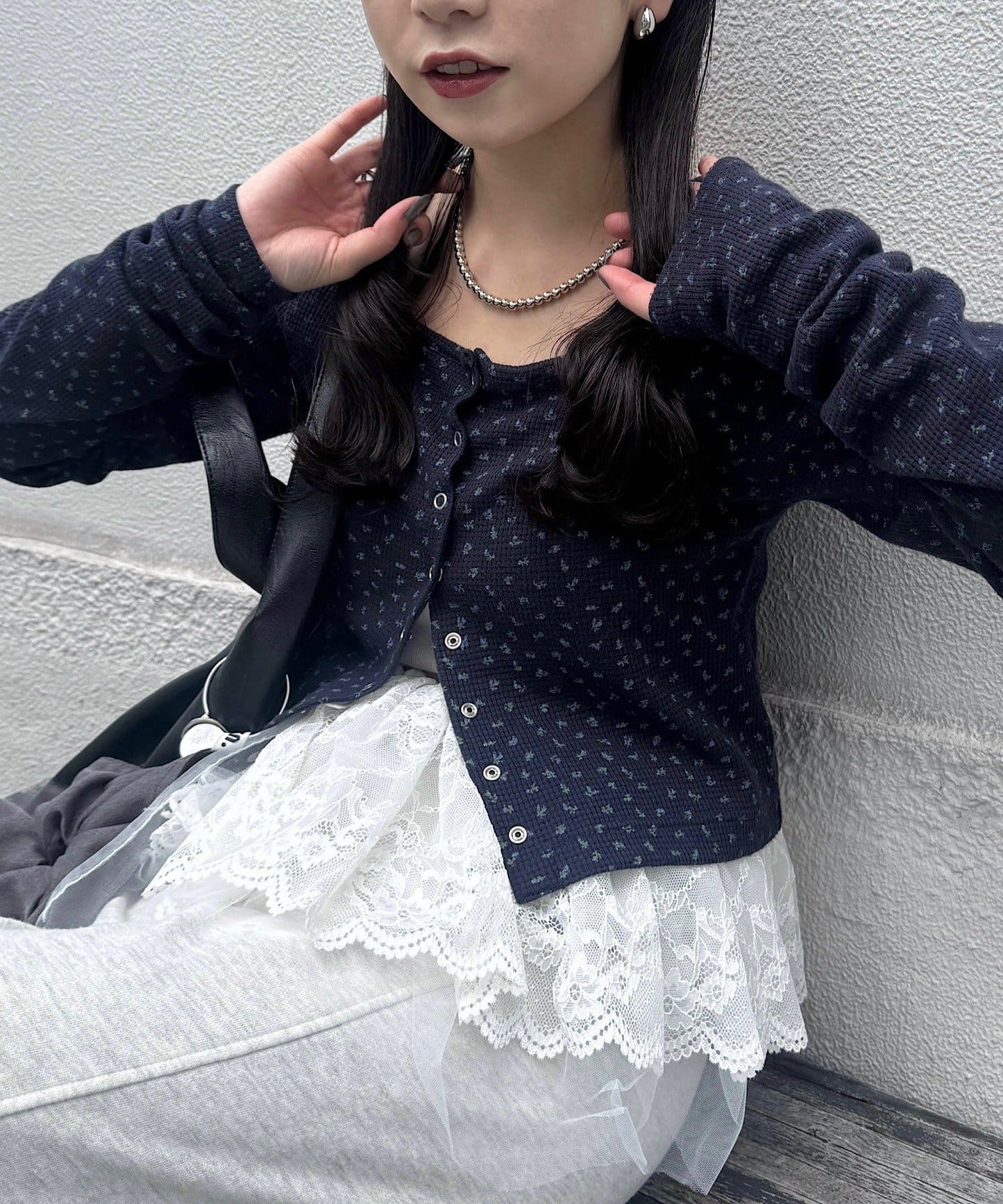 Kastane tulle wrap mini skirt