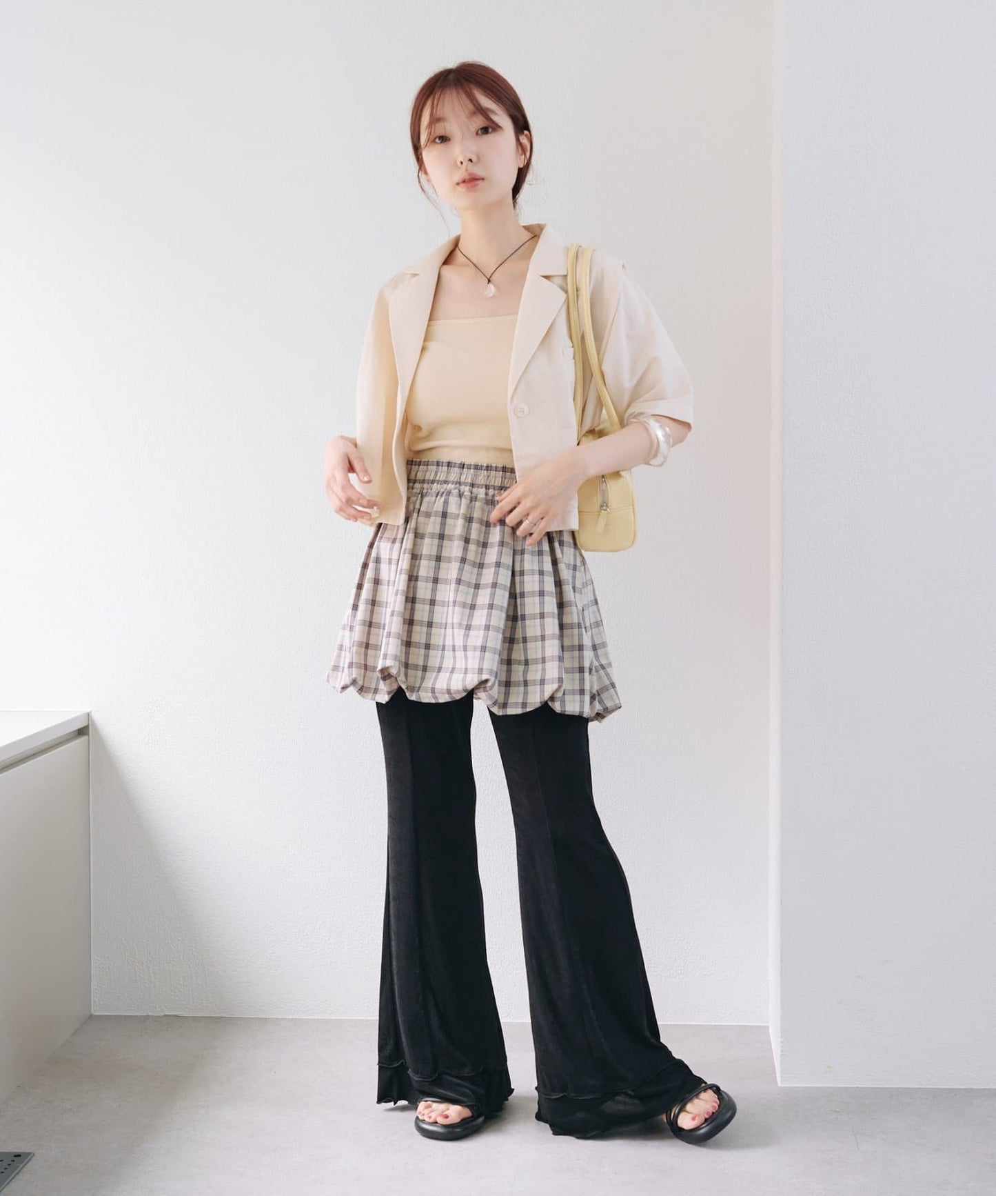 Kastane Ruffle邊喇叭褲