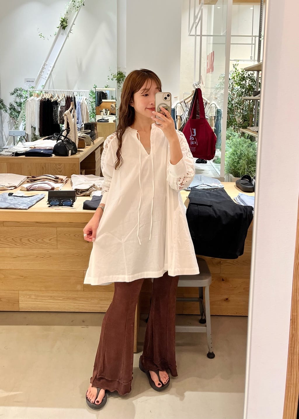 Kastane Ruffle邊喇叭褲