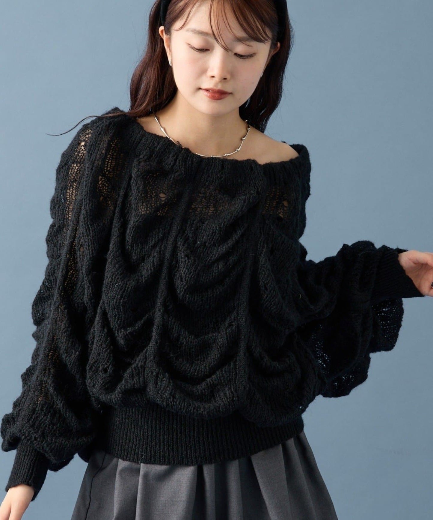 mystic Wave sheer whip knit
