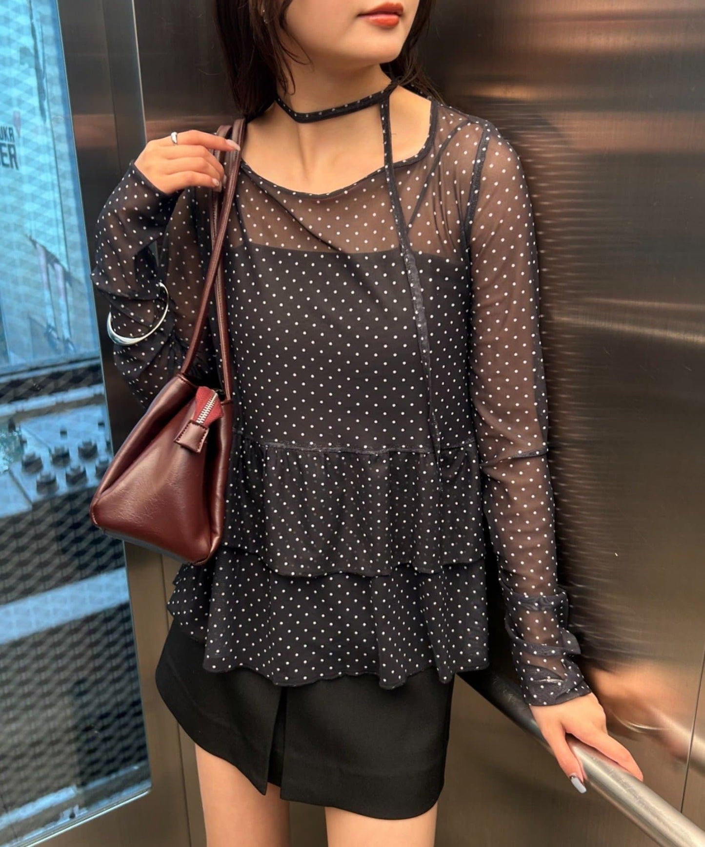 mystic Dot tiered pullover