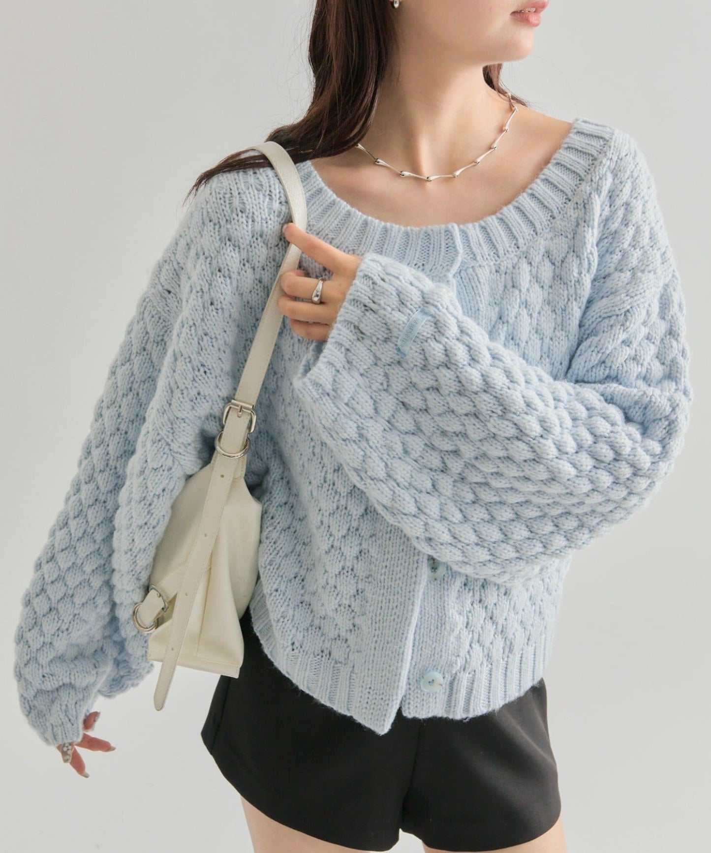 mystic Pokopoko knit cardigan