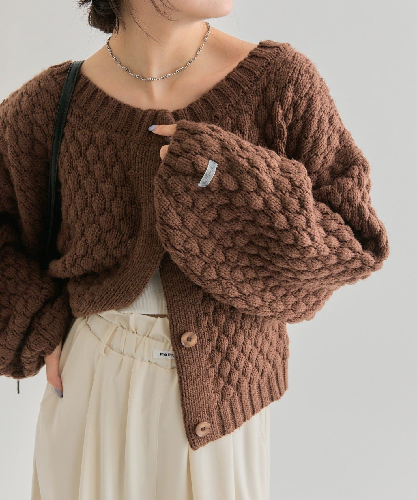 mystic Pokopoko knit cardigan