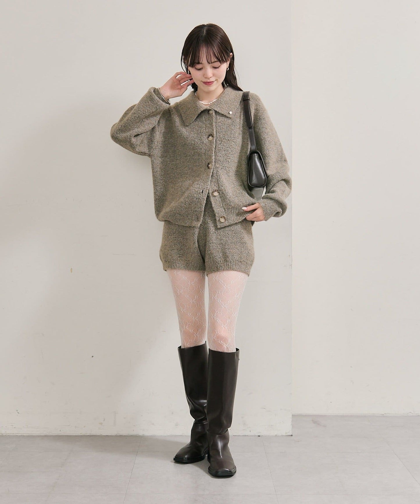 mystic 翻領針織Cardigan