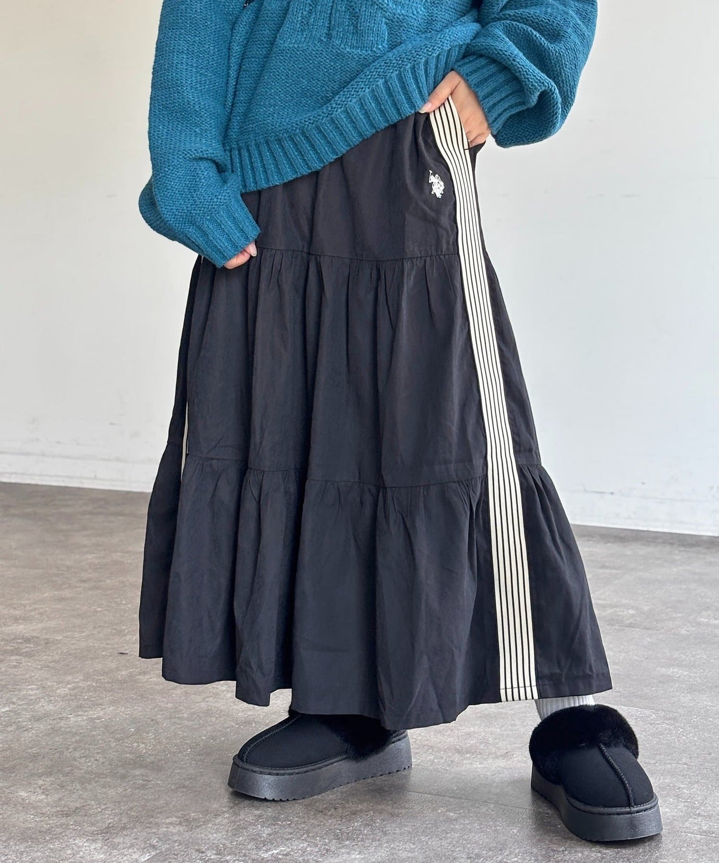 CPCM x U.S. POLO ASSN. Tiered skirt