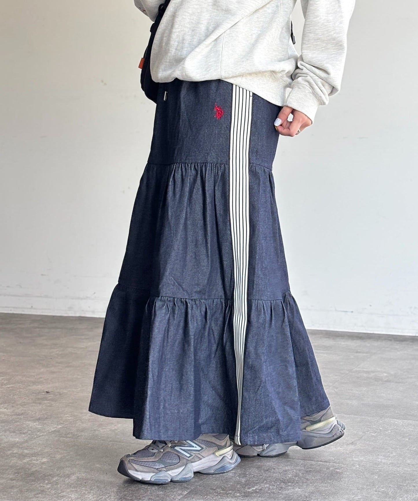 CPCM x U.S. POLO ASSN. Tiered skirt
