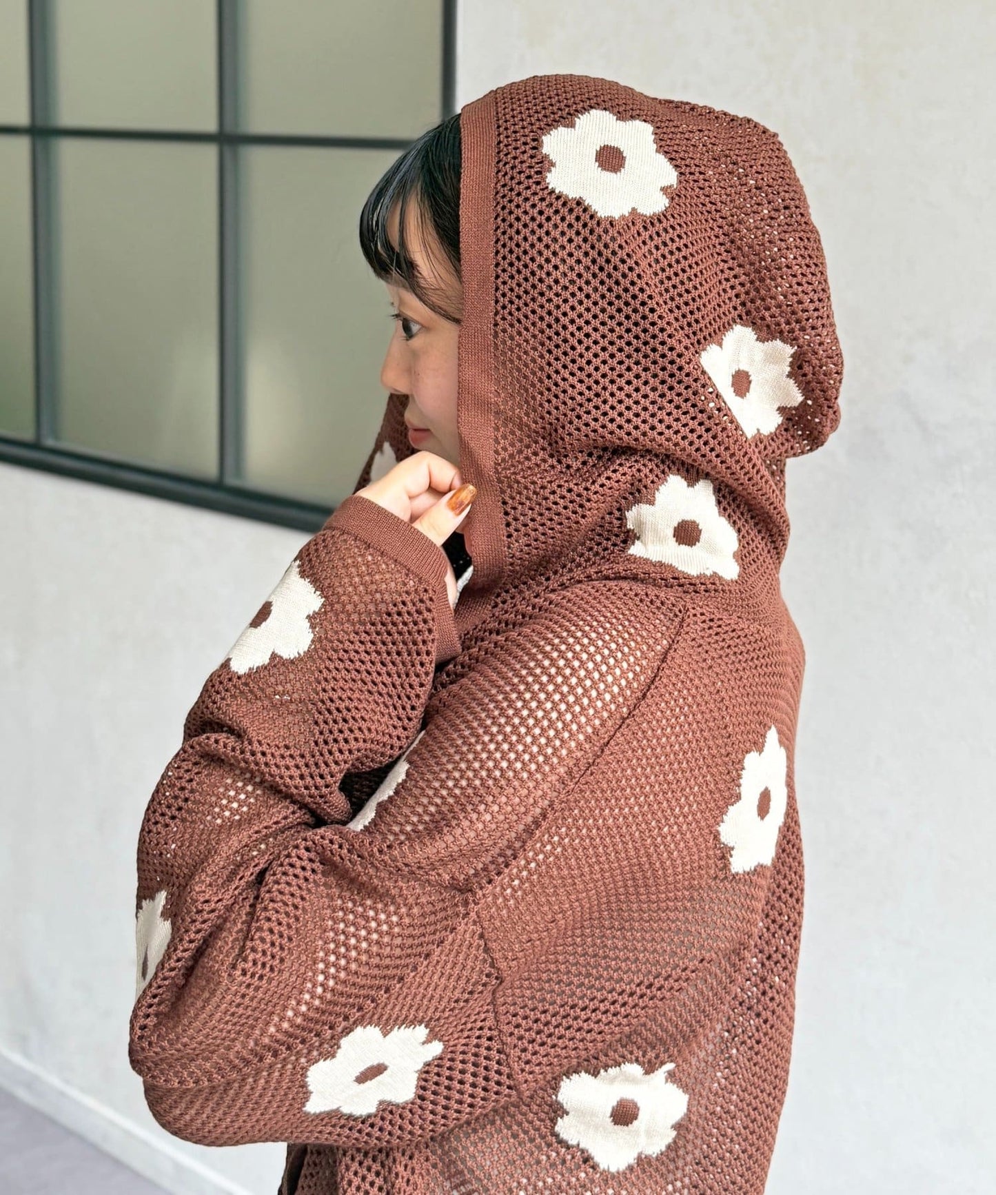 CPCM 2way 花花洞洞Ribbon Top