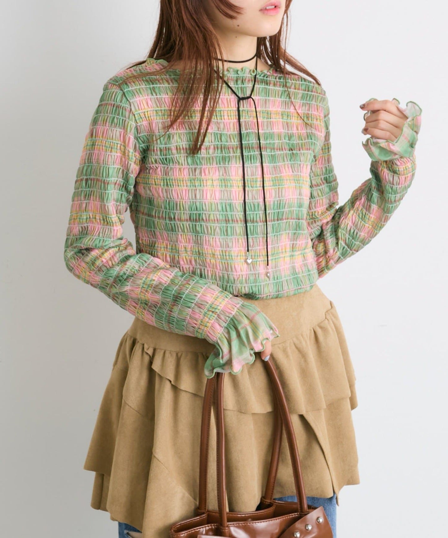 w closet Pattern shirring pullover