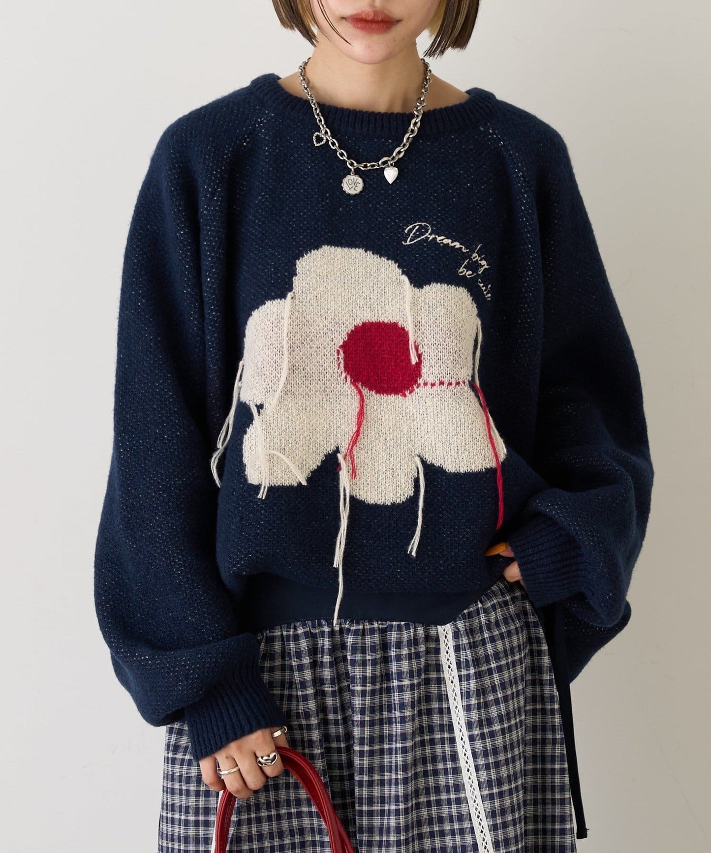 w closet Big Pattern Knit