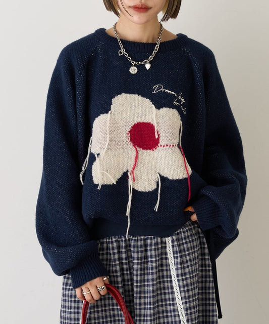 w closet Big Pattern Knit