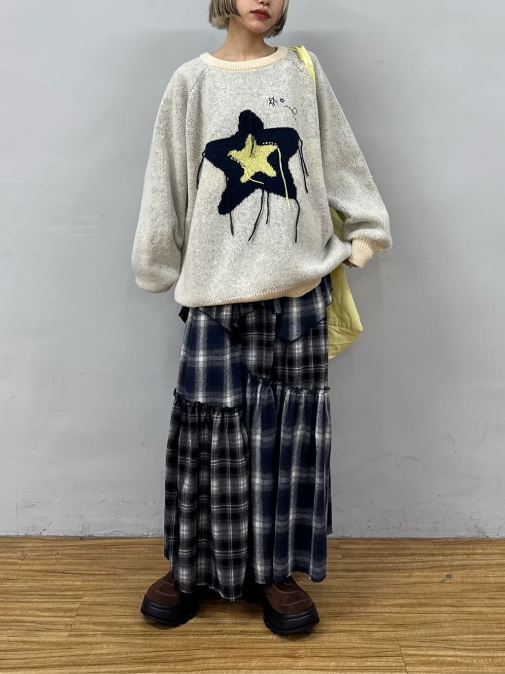 w closet Big Pattern Knit