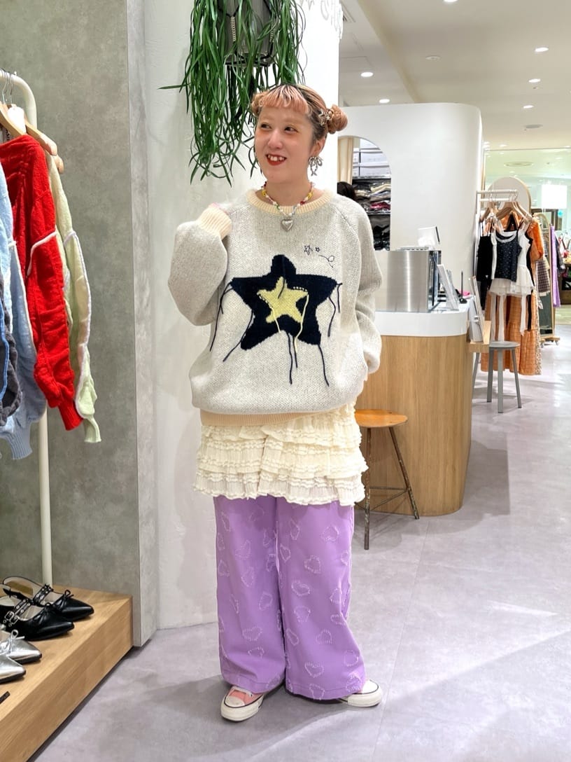 w closet Big Pattern Knit