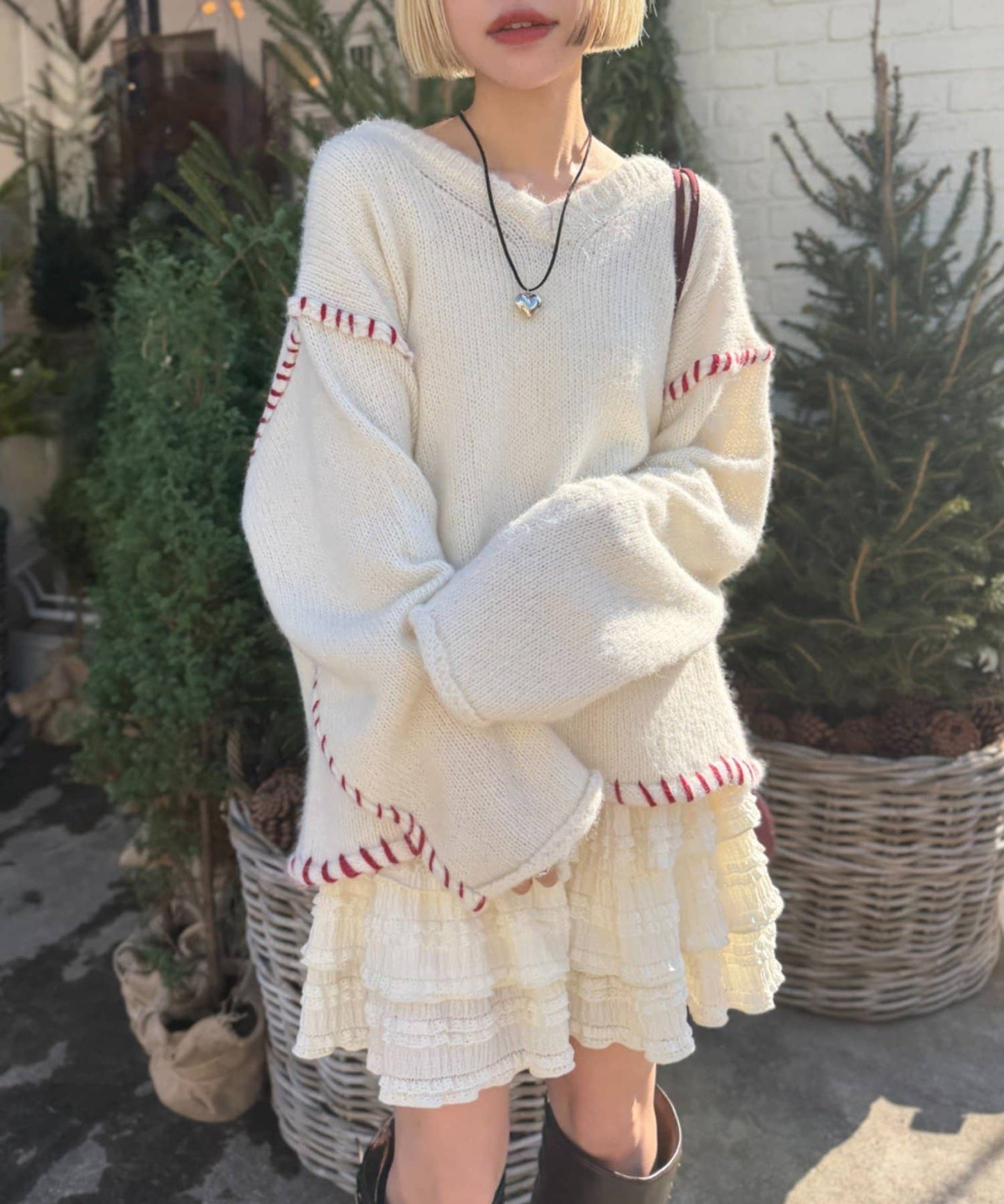 w closet 縫線 Design Knit