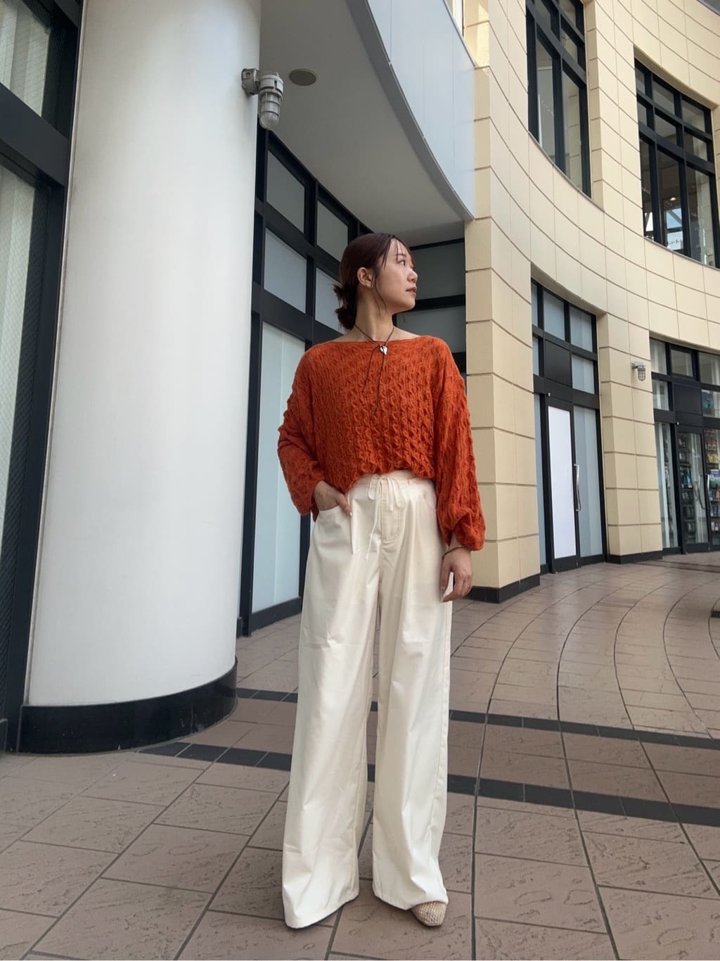 mystic 薄抽繩針織