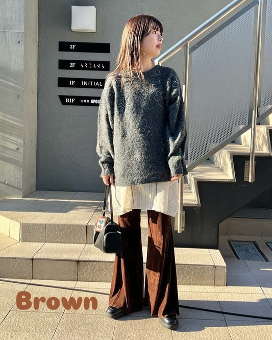 Kastane 神級絲絨喇叭褲🧶