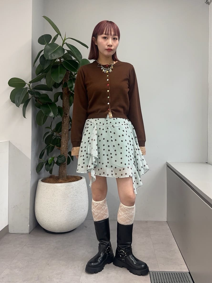 CIAOPANIC 波點透視不規則下擺裙褲 - Image 31