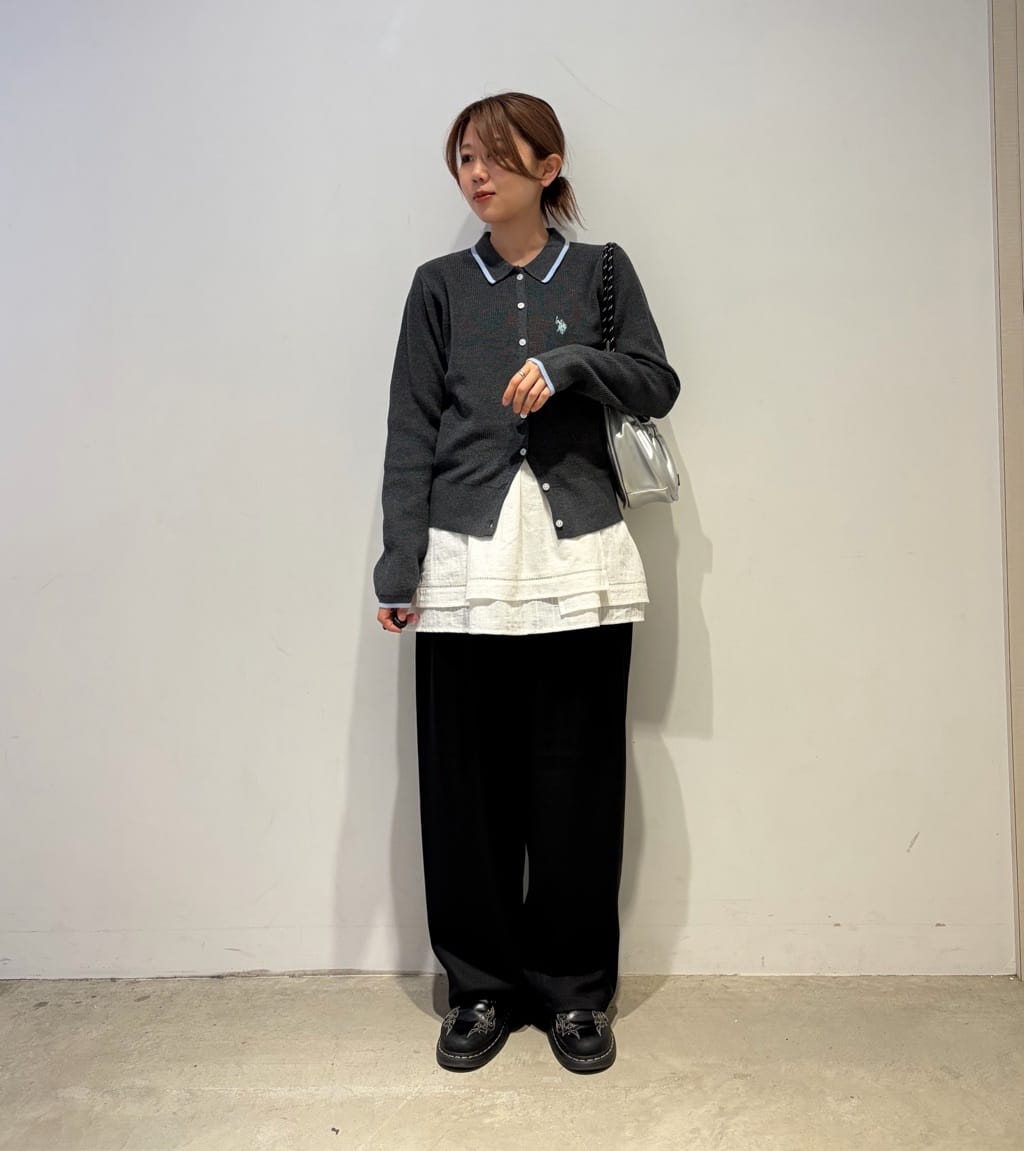 CPCM x U.S. POLO ASSN. Collared Knit Button Cardigan