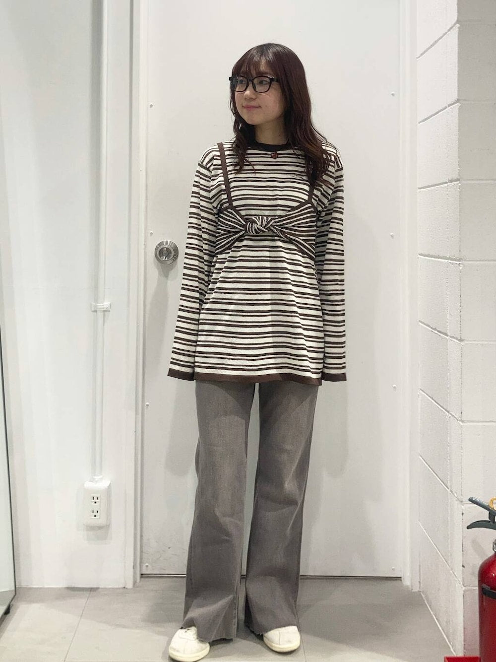 KBF border knit + bustier SET