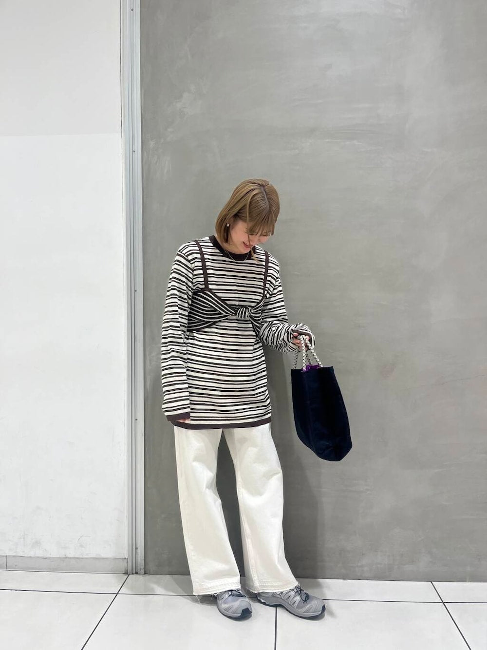 KBF border knit + bustier SET