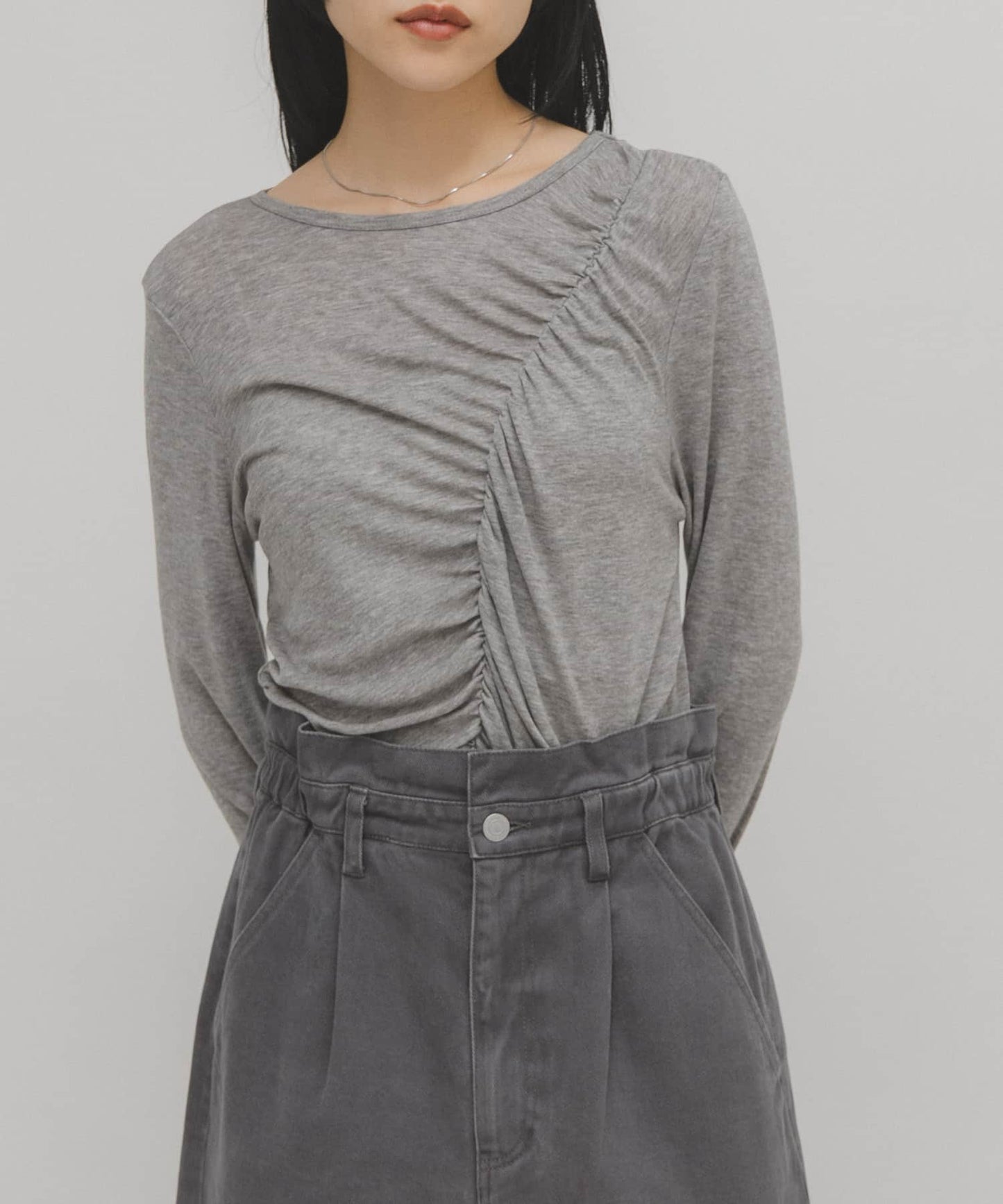 KBF Asymmetrical drape TEE